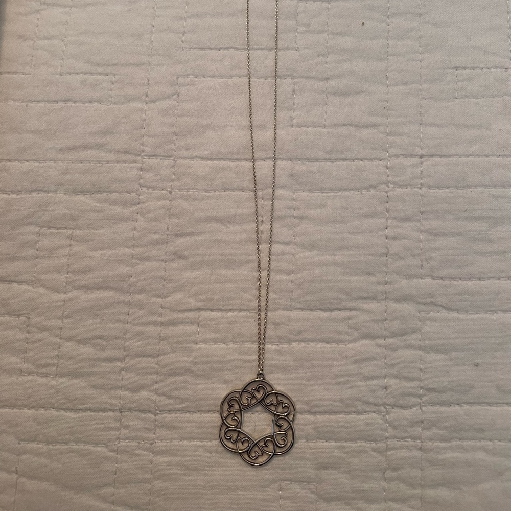 Tiffany & Co. Crown of Hearts Picasso Silver Necklace
